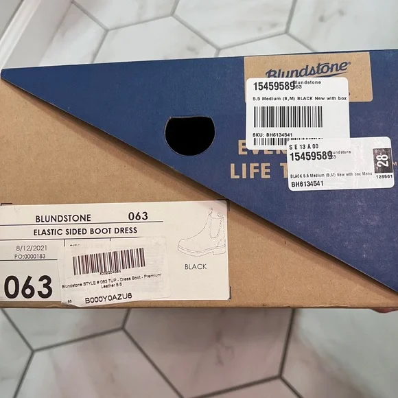 New Blundstone 063 Black Chelsea Dress Boot Size 8.5 Women's - Picture 12 of 13